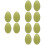 12 Uova In Vuote Decorative Per 6