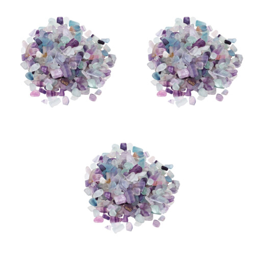 3 Set Da 500 G 5-7 Mm Naturale Fluorite Per 2