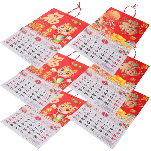 6 Pezzi Calendari Appesi 2