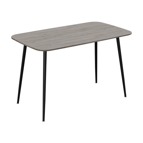 Living And Home 130cm Modern Dining Table with MDF Tabletop & Metal Legs 2