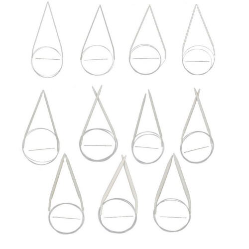 11 Aghi Da Circolari In 80 Cm 2,0-8,0 Mm 1