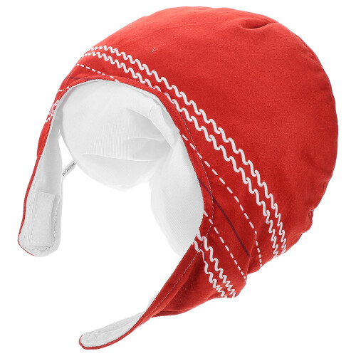 Cappello Peluche Rosso Cricket E Protettivo Per Feste