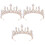3 Pezzi Copricapo Stile Barocco Per Sposa Decorativa Per 4