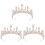 3 Pezzi Copricapo Stile Barocco Per Sposa Decorativa Per 3