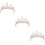3 Pezzi Copricapo Stile Barocco Per Sposa Decorativa Per 10
