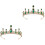 2 Pezzi Cerchietto Con Strass Per 5