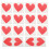 40 Pezzi Tossette A Cuore Stampate Per Tovaglioli 8