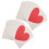 40 Pezzi Tossette A Cuore Stampate Per Tovaglioli 3