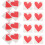 40 Pezzi Tossette A Cuore Stampate Per Tovaglioli 10