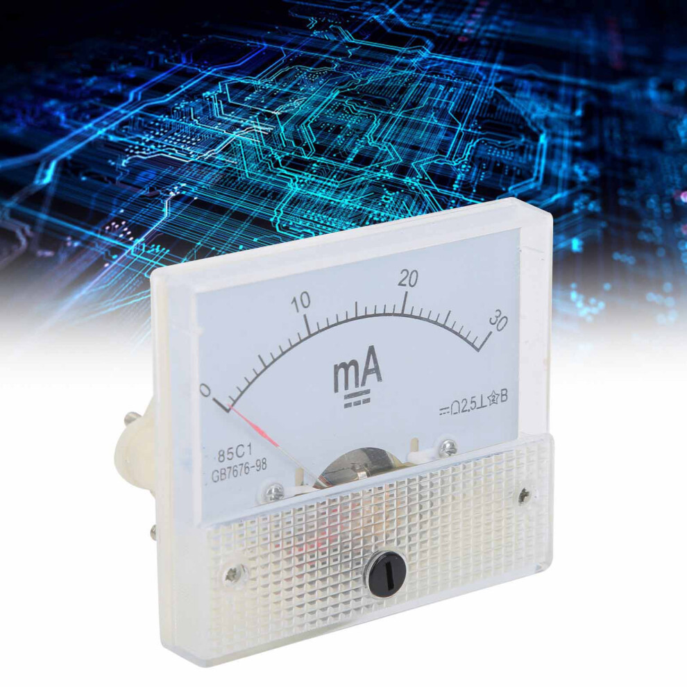 85C1 Dc 0-30Ma Pointer Dc Ammeter Head Current Measuring Instrument 8401359983495