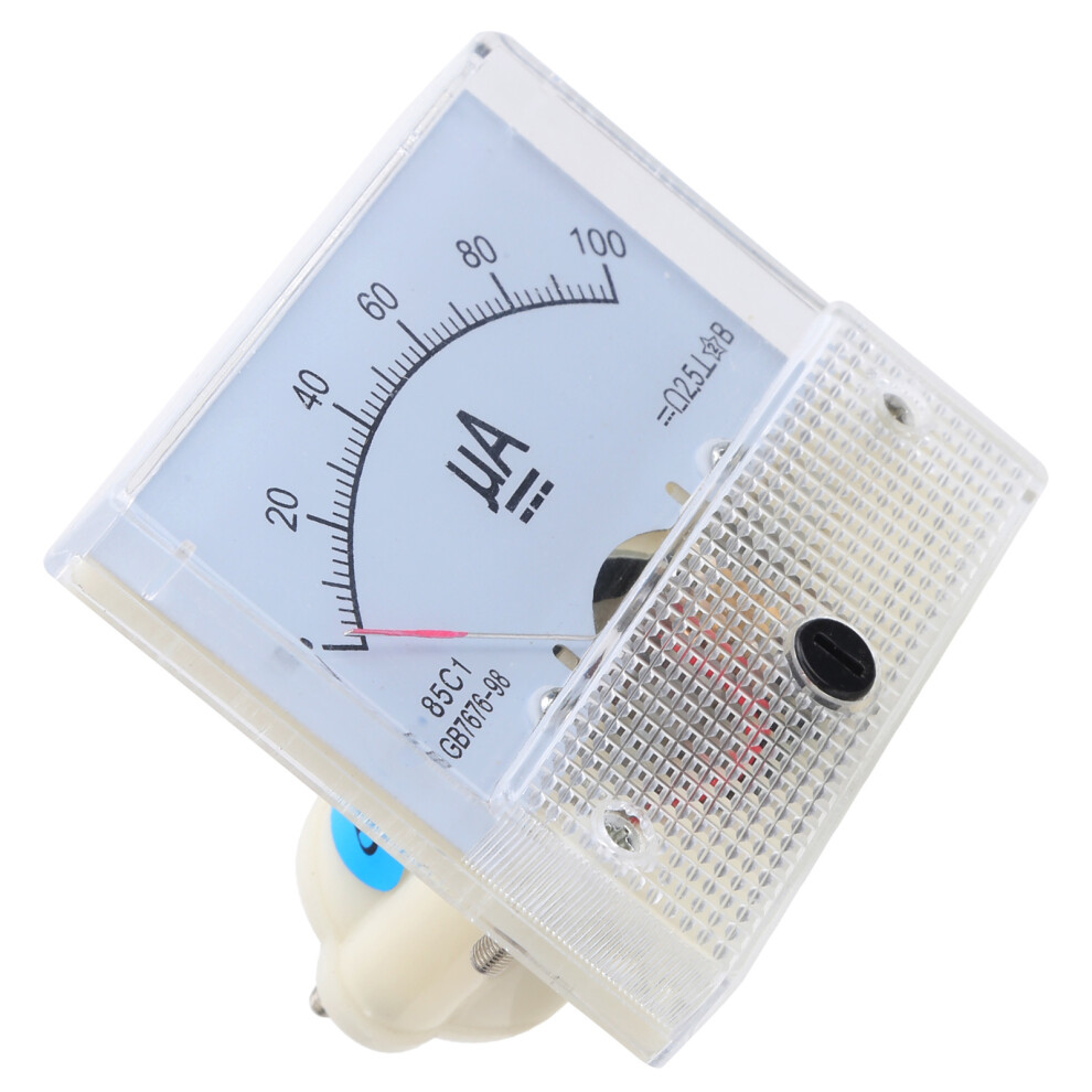 Pointer Type 85C1 Dc Ammeter 0-100Ua Analog Current Panel Meter 7671359983325