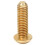 50Pcs Copper M6x20 Round Hex Socket Screws Industrial Fasteners 14