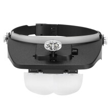 LED-Imker-Kopfarmer-Lupenbrille 26cm Kunststoff