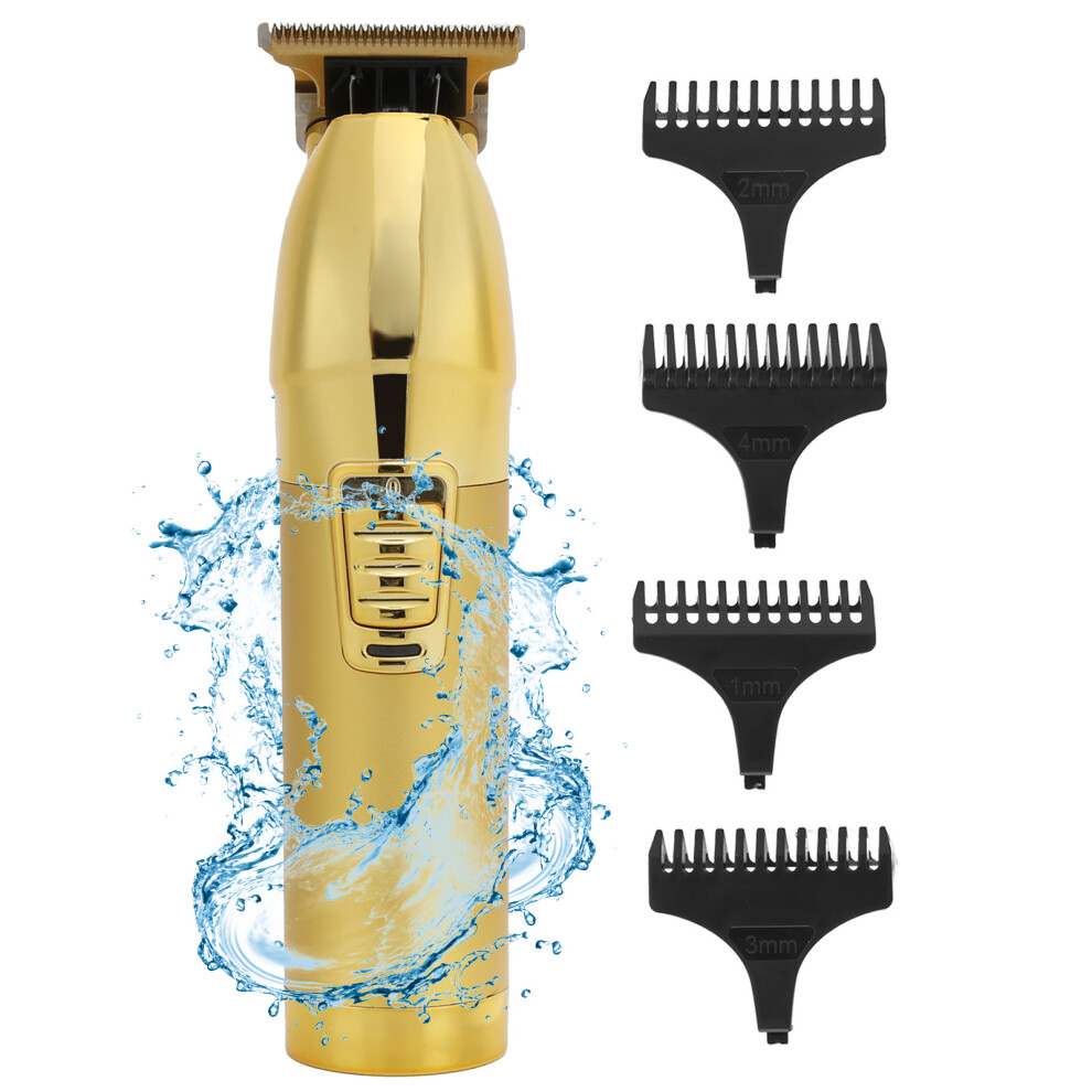 Gold Usb Rechargeable Hair Clipper, 1200Mah Lithium Battery