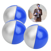 3 Stück Juggling-Würfel, Blau/Silber – Indoor Freizeit Spaß Puzzle-Spiel