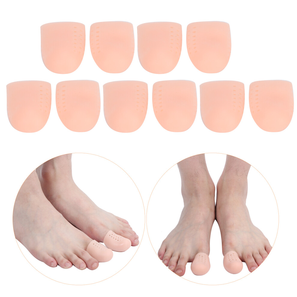 Breathable SEBS Big Toe Protectors 10 Pairs Pain Relief Toe Cover Separators