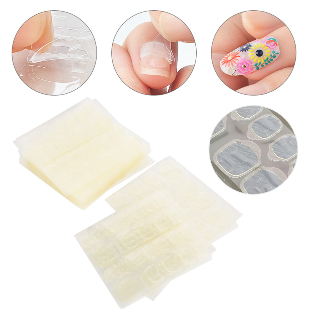 30 Sheets Nail Art Fake Nail Adhesive Tabs Waterproof Double-Sided Tape
