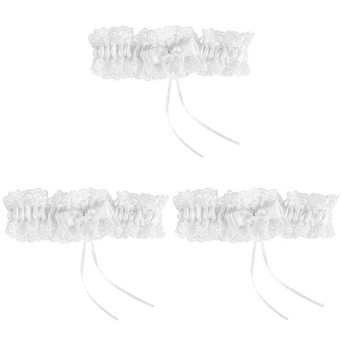 3 Vrouwen Bruids Garter Kantel Band Been Ring 1