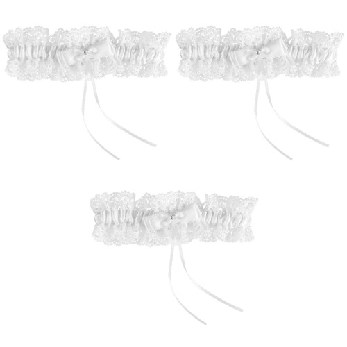 3 Vrouwen Bruids Garter Kantel Band Been Ring 2