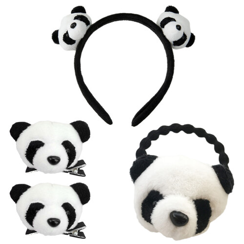12 Stks Panda Haarband Haarspeld Haaraccessoires