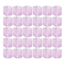 120 8-Reihen Strass Kristall Pink