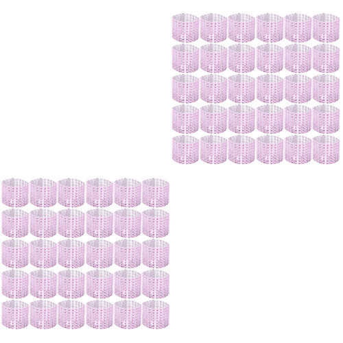 120 8-Reihen Strass Kristall Pink 2