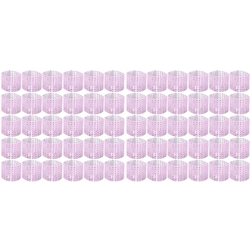 120 8-Reihen Strass Kristall Pink 1