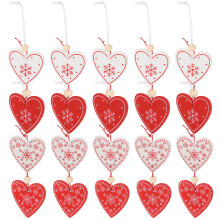 40 Valentines Holz Bastelmaterial Hängendes Teil