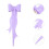 20 Sets Elegante Mit Schleifen Design 10