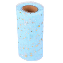 2Stück Pailletten Tischschürze Hellblau 2280x15cm Partyzubehör