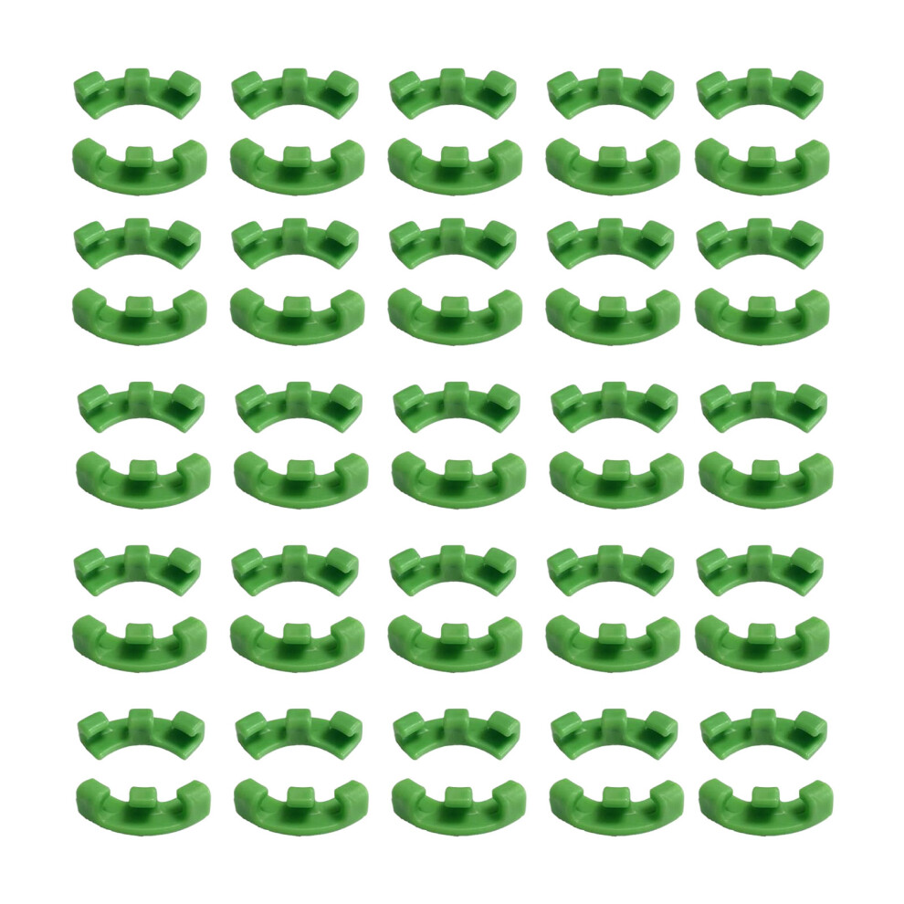 (green) 50x Plastic Plant Clips For Gardening Plants Growing Strong And-image-OPC-PMWTDFK-NEW