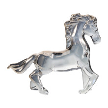 Crystal Horse Figurine: Realistische Skulptur Für Zuhause Büro