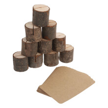 2 Sets Platzkartenhalter Aus Holz Für Hochzeiten Und Veranstaltungen
