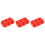 3Stück Silikon -Form 6-Ei Muffin Form Festtags Gebäckform Rot 4
