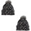 2Stk Damen Mütze Leopard Print Wollmütze 4