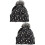 2Stk Damen Mütze Leopard Print Wollmütze 3