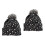 2Stk Damen Mütze Leopard Print Wollmütze 6