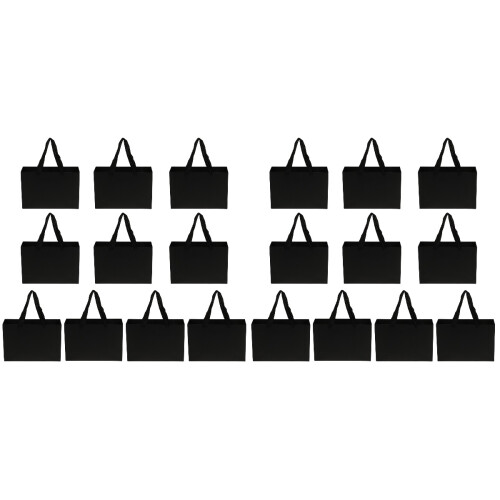 20 Stk. Langlebige Papiereinkaufstaschen Mit 2