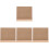 4Stk Kleines Memo Board Dichtungsplatte Desktop Doppelseitig 4