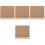 4Stk Kleines Memo Board Dichtungsplatte Desktop Doppelseitig 5
