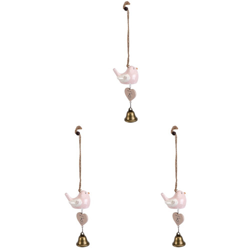 3 Windglocke Cartoon Kinder Anhänger Pink 1