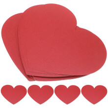200 Herzförmige Karten Valentinsgrußkarten Leere Papierschnitte