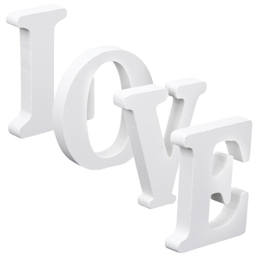 4 Sets Tischschild Buchstabe Liebe Wort Schild Valentinstag 1