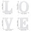 4 Sets Tischschild Buchstabe Liebe Wort Schild Valentinstag 3