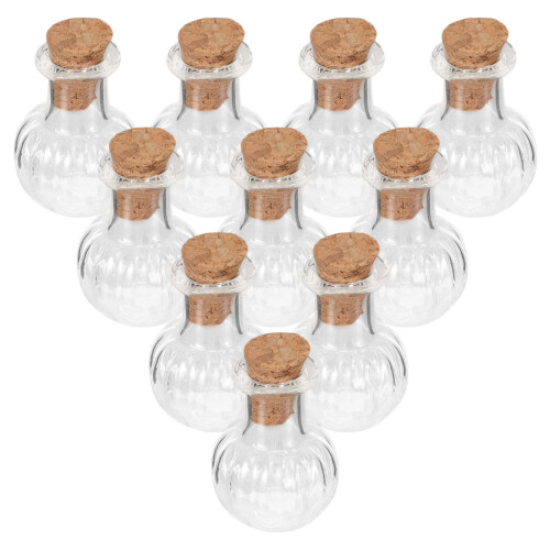 40 Mini Glasflaschen Mit Korkverschluss Für DIY 2