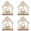 12 Indoor Holz Kerzenständer Für Desktop (Khaki) 1