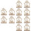 12 Indoor Holz Kerzenständer Für Desktop (Khaki) 6