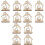 12 Indoor Holz Kerzenständer Für Desktop (Khaki) 3