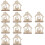 12 Indoor Holz Kerzenständer Für Desktop (Khaki) 7