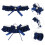 2 Paar Bowknot Strumpfhalter Oberschenkelring Hochzeitsaccessoire 9